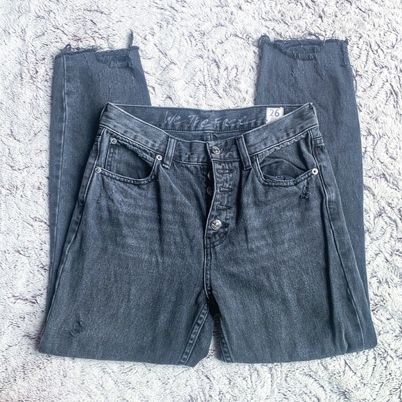 Free People Marion High Waist Ankle Jeans Celeste Blue Size 26 main image 1